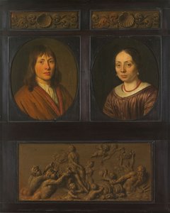 Porträts eines Mannes und einer Frau