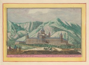 Rückansicht des Escorial von Pieter van den Berge