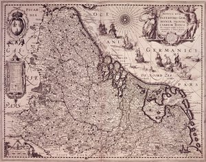 Karte der Provinz Vereinigte Niederlande