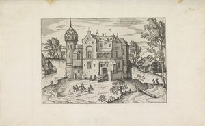 Schloss an einem Fluss von Pieter van der Borcht (I)