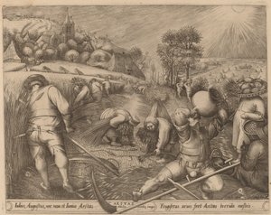Sommer von Pieter van der Heyden after Pieter Bruegel the Elder