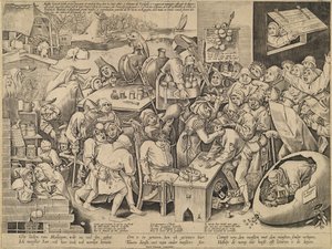 Die Hexe von Malleghem von Pieter van der Heyden after Pieter Bruegel the Elder