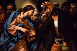 Die Zahlung des Tributs, ca. 1650/60 von Pietro (1605-78) Della Vecchia
