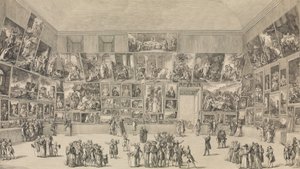 Ansicht des Salons von 1785 von Pietro Antonio Martini