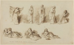 Die Haltungen von Lady Hamilton von Pietro Antonio Novelli