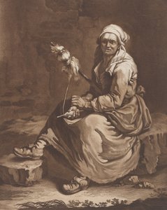 Die alte arbeitende Frau von Pietro Jacopo Palmieri