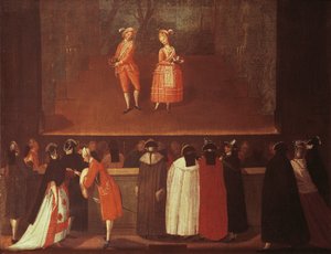 Pause, aus der Schule von Pietro Longhi