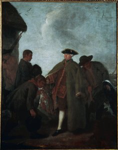 Die Jagd im Tal: die Ankunft des Meisters von Pietro Longhi