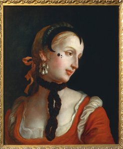 Venedig: Frau mit Schönheitsfleck