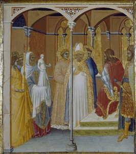 St. Sabina von Spoleto vor dem Gouverneur der Toskana Venustiano von Pietro Lorenzetti