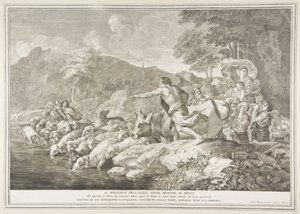 Das Wunder des bitteren Wassers, das süß gemacht wurde Il Miracolo delle Acque Amare Mutate in Dol..., 1743-63 von Pietro Monaco