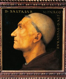 Porträt des Mönchs Balthazar der Abtei Vallombrosa, von Pietro Perugino von Pietro Perugino