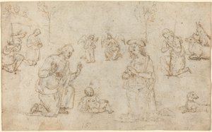 Die Anbetung der Hirten von Pietro Perugino