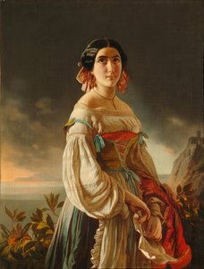 Porträt von Prinzessin Lina Gagarina, 1847