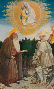 Die Jungfrau und das Kind mit Heiligen, 1435 von Antonio Pisanello
