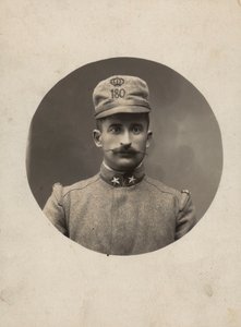 Album "Die GM R. Armee (Erster Weltkrieg)": Soldat des 180. Regiments der Territorialmiliz (s/w Foto) von Pisani Pisani