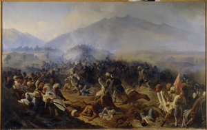 Die Belagerung von Akhty im Jahr 1848 von Polidor Ivanovich Babaev