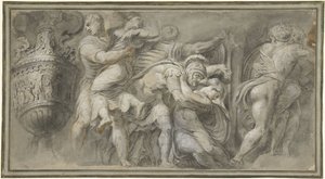 Raub der Sabinerinnen von Polidoro da Caravaggio