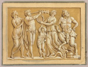 Satyr, Faun und Nymphen von Polidoro da Caravaggio
