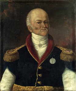 Porträt des Generals Ksawery Franciszek Krasicki (1774-1844) - Anonyme Malerei, Öl auf Leinwand von Polish School