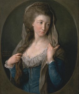 Porträt einer Frau, traditionell identifiziert als Margaret Stuart, Lady Hippisley von Pompeo Batoni