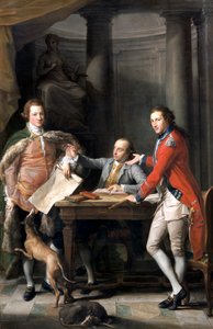 Sir Watkin Williams Wynn, Thomas Apperley und Captain Edward Hamilton, 1768-72 von Pompeo Batoni