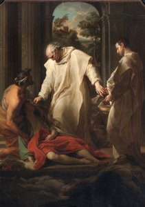 Der selige Bernardo Tolomei hilft Pestopfern