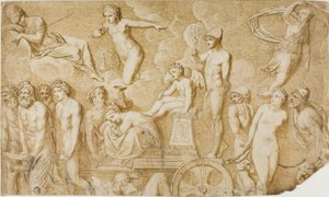 Triumph der Liebe (nach antikem Relief) von Pompeo Girolamo Batoni