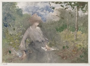Lesen im Garten