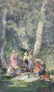 Das Picknick von Pompeo Mariani