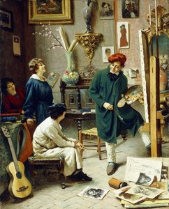 Das Atelier des Künstlers von Pompeo Massani