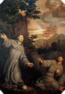 Ekstase des Heiligen Franziskus von Pomponio Amalteo von Pomponio Amalteo