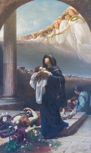 Heilige Grata sammelt die Überreste des Heiligen Alexander von Ponziano Loverini
