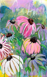 Lebendiger Sonnenhutgarten von Poonam Choudhary
