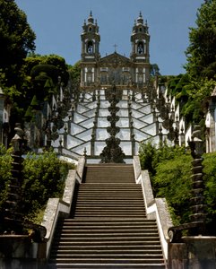 Ansicht des Heiligtums von Bom Jesus do Monte