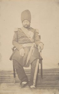 Porträt von Ardeshir Mirza, Onkel des Königs, 1840er-1860er Jahre