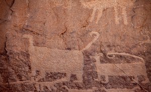 Petroglyphen, Chaco Culture National Historical Park, 2014 von Precolombian Precolombian