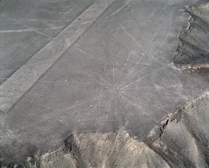 Luftaufnahme der Nazca-Linien von Prehistoric Prehistoric