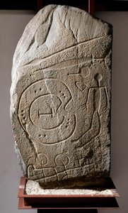 Iberische Stele des Solana de Cabanas Kriegers. 8.-6. Jahrhundert v. Chr. von Prehistoric Prehistoric