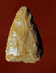 Vorgeschichte: Lithisches Werkzeug der Campignana-Kultur, Gargano, Italien. Chalkolithikum. Verona, Museo Civico di Storia Naturale, Italien