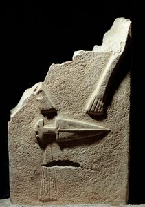 Prähistorische Kunst: Stele aus der Eisenzeit von der Fundstelle Lunigiana bei La Spezia, Italien. 1100-800 v. Chr. La Spezia, Museo Comunale della Civiltà Lunigiana