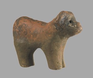 Statuette eines Hundes, 4. Jahrtausend v. Chr. von Prehistoric Russian Culture