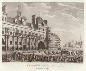Die Ankunft des Königs im Rathaus