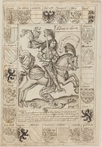 Maximilian, Herzog von Österreich, zu Pferd