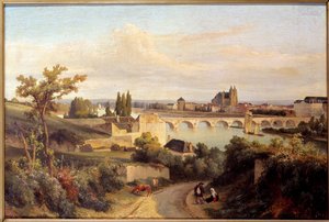 Die Brücke von Tours im Jahr 1833