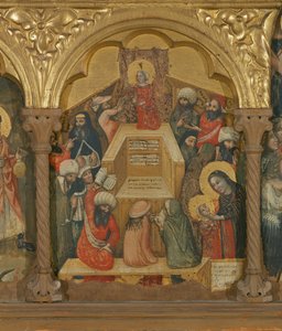 Polyptychon der Entschlafung der Jungfrau, Detail von Jesus mit den Ärzten