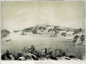 Das Walaam-Kloster auf der Insel Walaam im Ladogasee