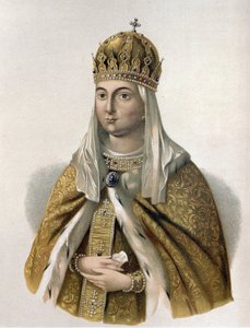 Porträt von Eudoxie Strechnieva, Frau von Zar Michael I. von Russland