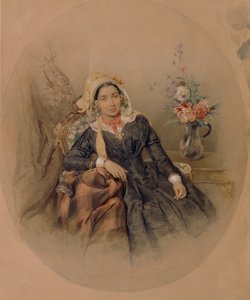 Porträt der Baronin Iuliania Ivanovna Klodt von Jürgensburg, 1845 von Pyotr Fyodorovich Sokolov