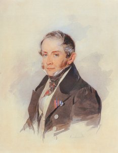 Porträt des Komponisten Graf Matvey Vielgorsky 1794-1866, 1830er